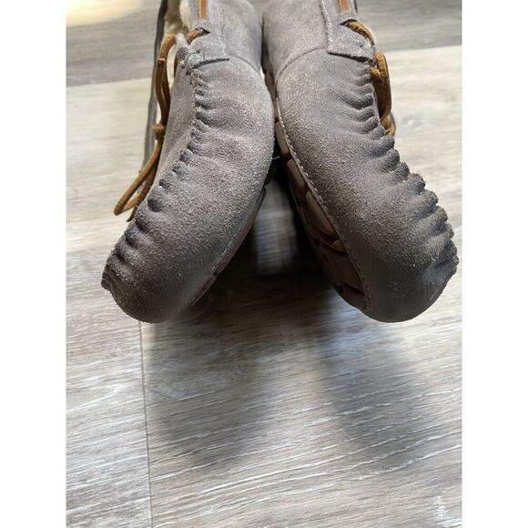 UGG DAKOTA PEWTER SUEDE SHEEPSKIN ANKLE SLIPPERS SIZE US 9/UK 7.5/EU 40 - Picture 7 of 7